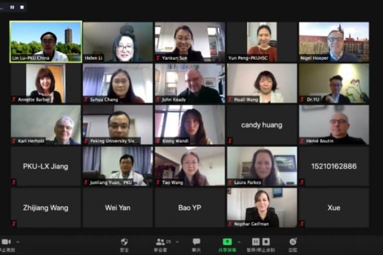 Joint webinar between Peking University Sixth Hospital and University of Manchester